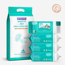 HICC Pet® Pet Anal Gland Wipes For Cats, Bundle of 4