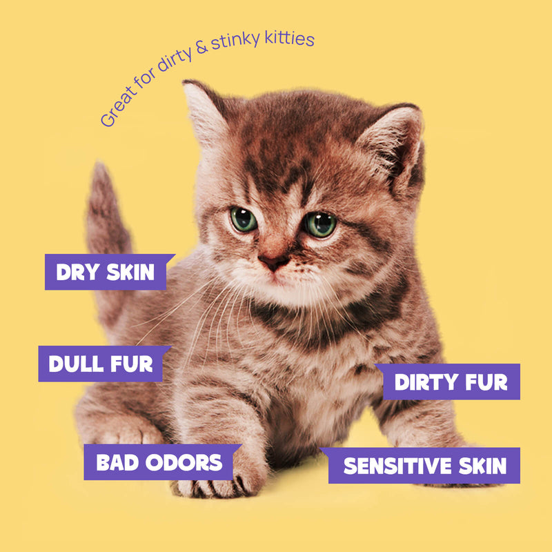 HICC Pet® Deodorizing Pet Glove Wipes For Cats