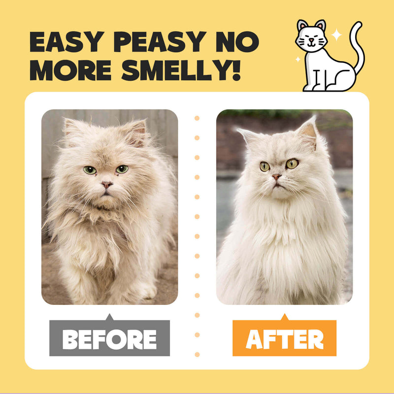 HICC Pet® Deodorizing Pet Glove Wipes For Cats