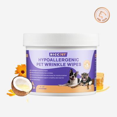 HICC Pet® Wrinkle Skinfold Care Wipes For Cats