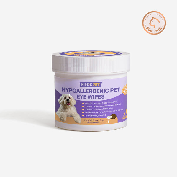 HICC Pet® Hypoallergenic Pet Eye Wipes For Cats