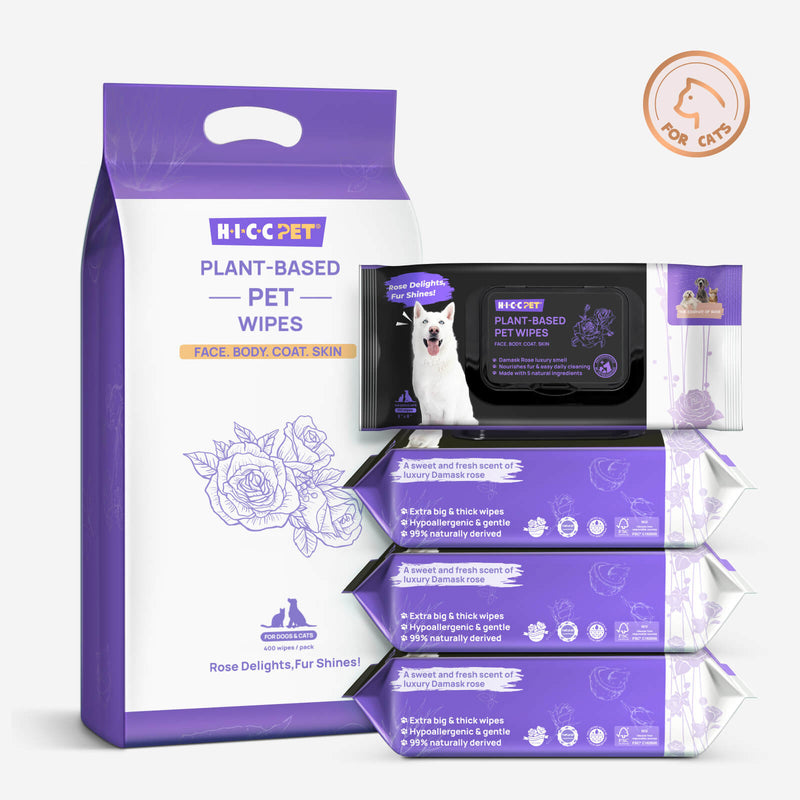 HICC Pet® Plant-Based Pet Wipes For Cats