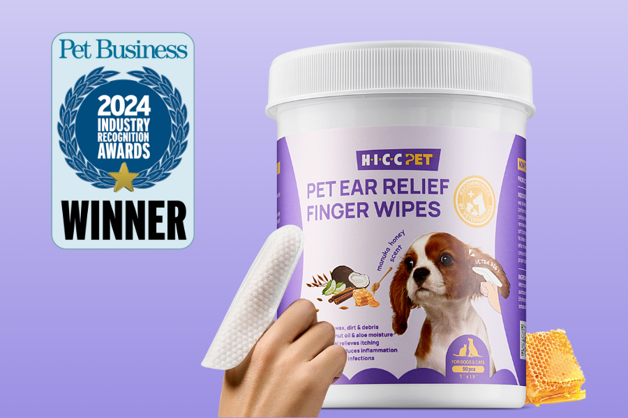 HICC Pet Wins 2024 Industry Award for Ear Relief Wipes in Dog Healthcare Category