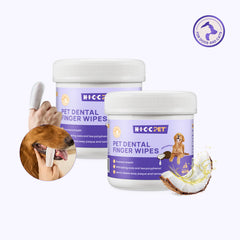 Pet Dental Finger Wipes for Dogs & Cats