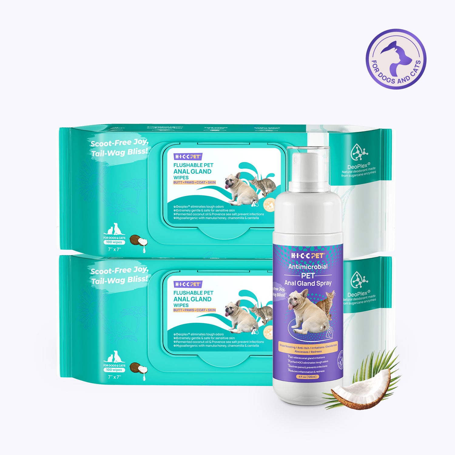 FreshTail Anal Gland Cleansing & Odor Control Kit