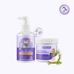 No-Brush Daily Oral Care & Breath Freshening Kit for Dogs & Cats
