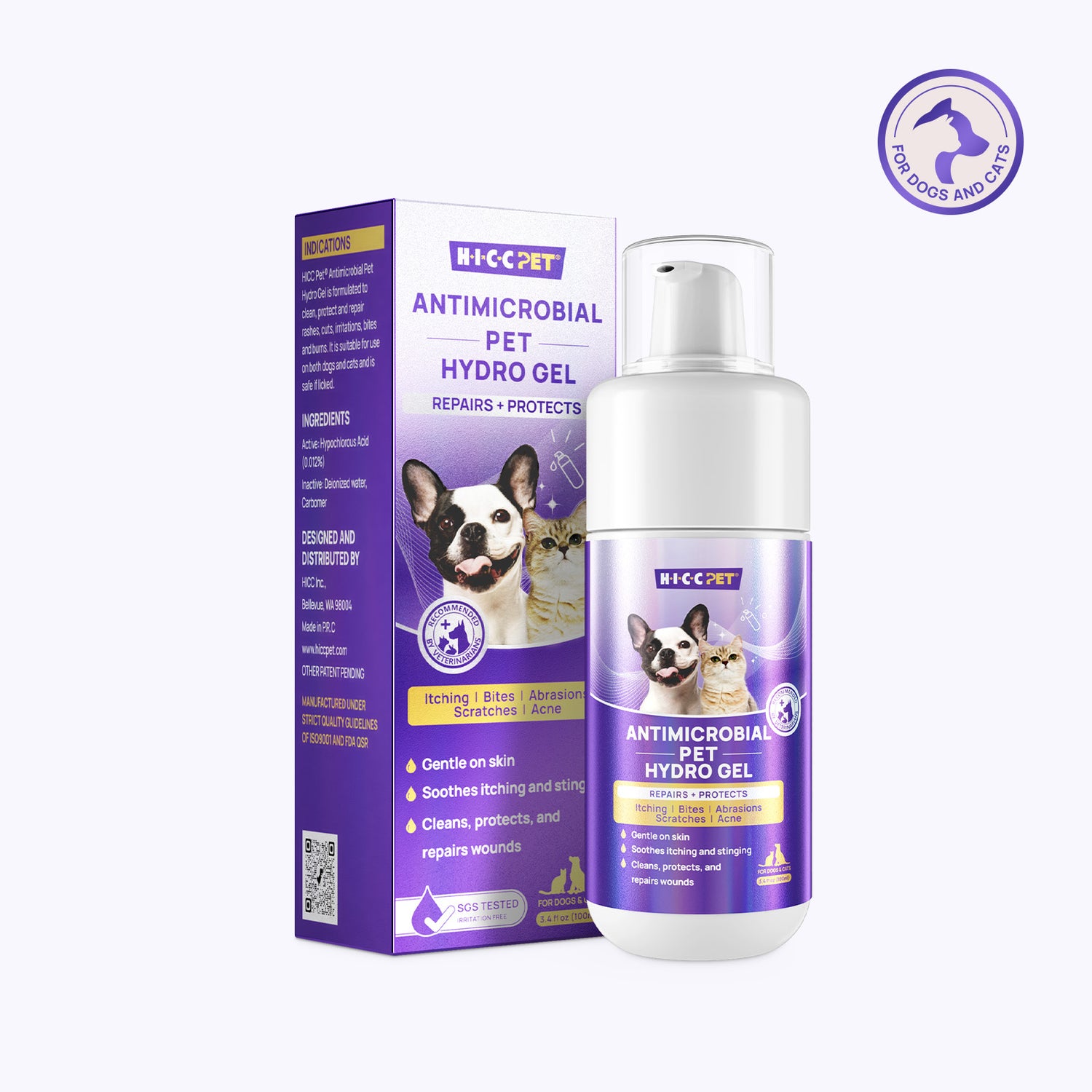 Gentle Skin Care Hydro Gel for Dogs & Cats