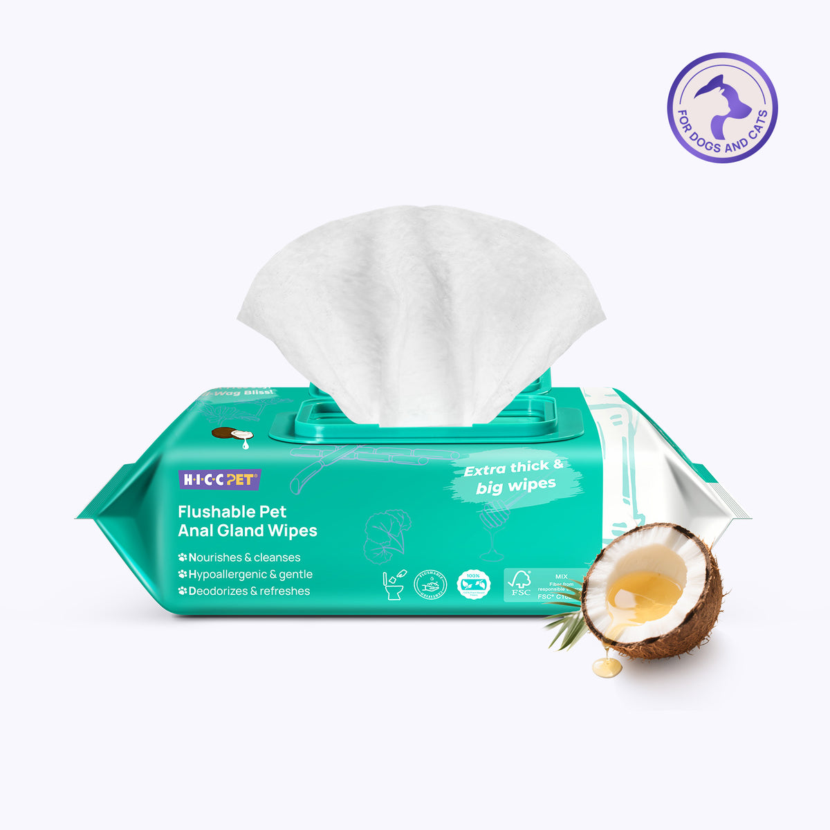 Flushable Anal Gland Wipes