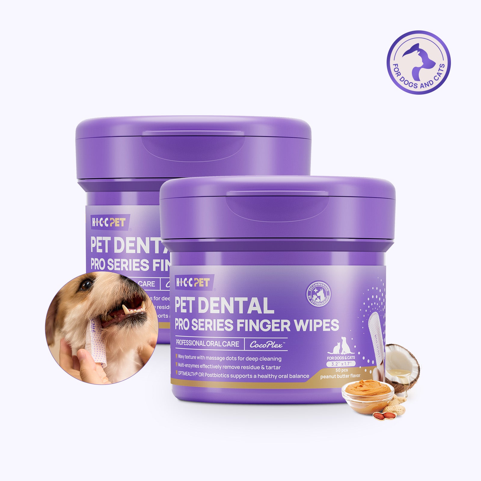 Dental PRO Series Finger Wipes for Dogs & Cats