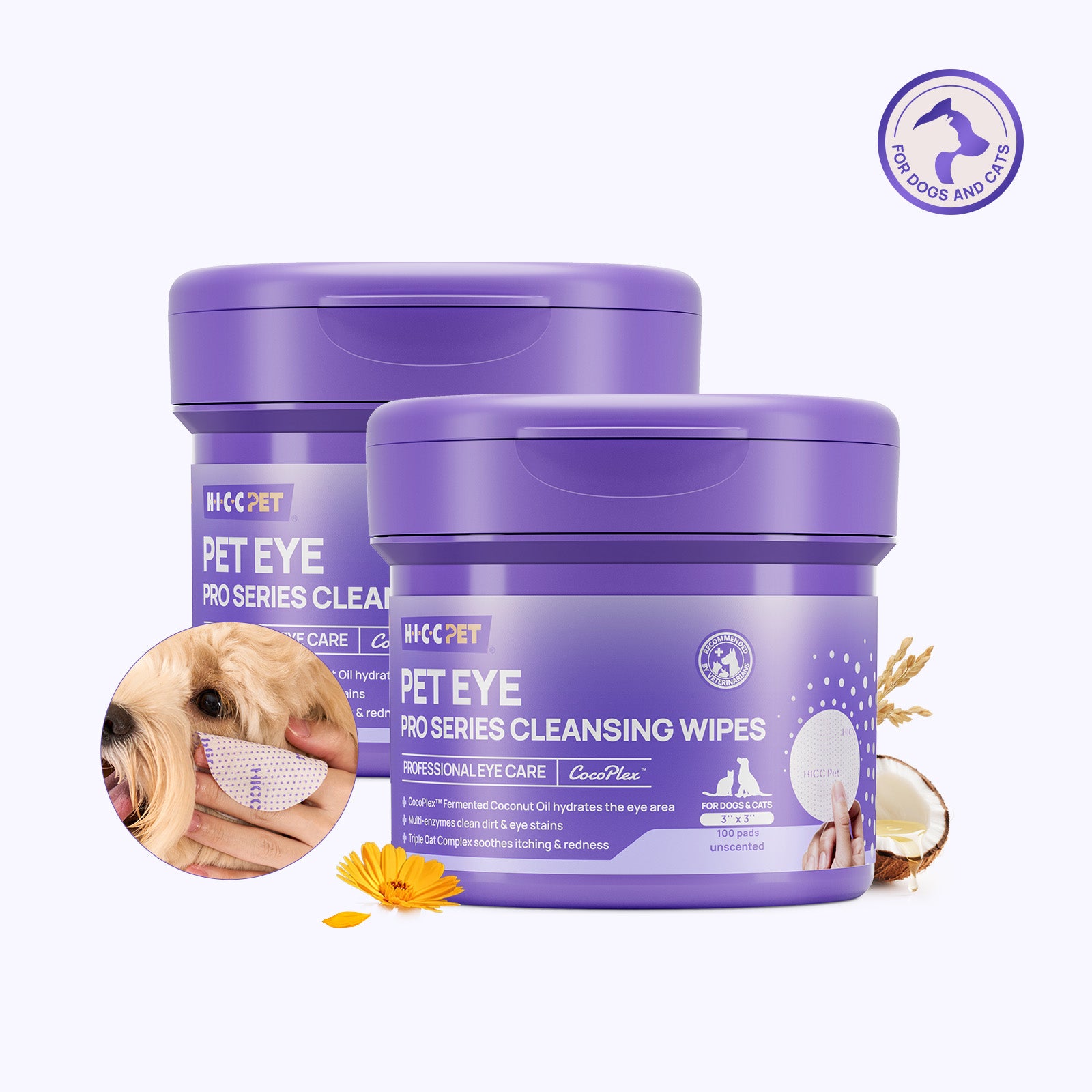 PRO Series Tear Stain Wipes for Dogs & Cats