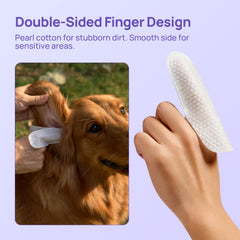 Gentle Ear Relief Finger Wipes For Dogs & Cats