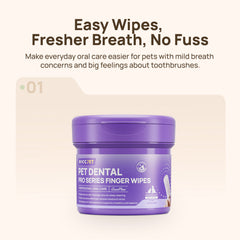 Dental PRO Series Finger Wipes for Dogs & Cats