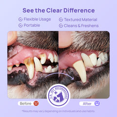 Pet Dental Finger Wipes for Dogs & Cats