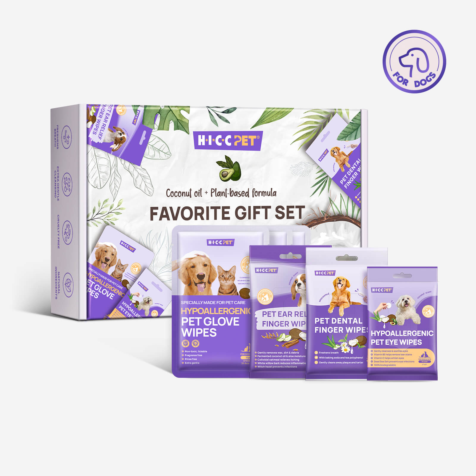 HICC Pet® Favorite Gift Set - Dog Cleaning Starter Kit