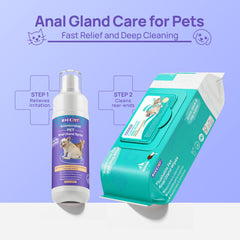 FreshTail Anal Gland Cleansing & Odor Control Kit