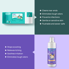 FreshTail Anal Gland Cleansing & Odor Control Kit