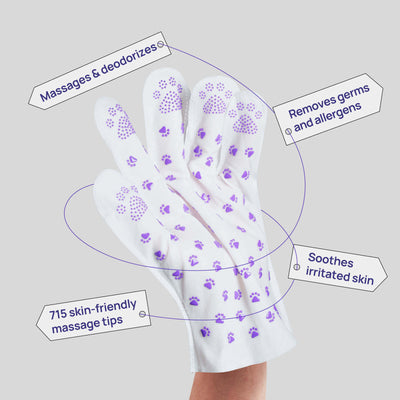 Cat Cleansing Glove Wipes for Sensitive Skin 3 Pcs
