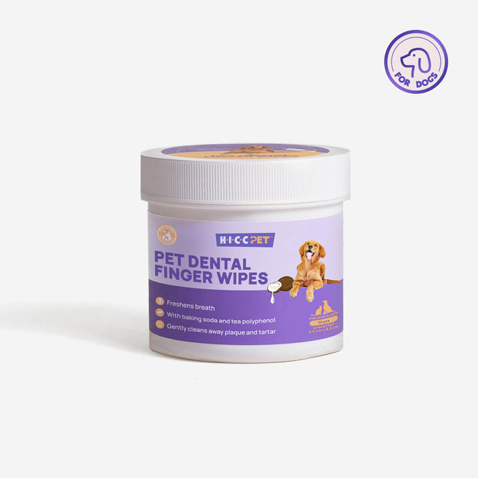 HICC Pet® Pet Dental Finger Wipes For Dogs, Large Size
