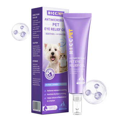 HICC Pet® Antimicrobial Pet Eye Relief Gel for Dogs & Cats
