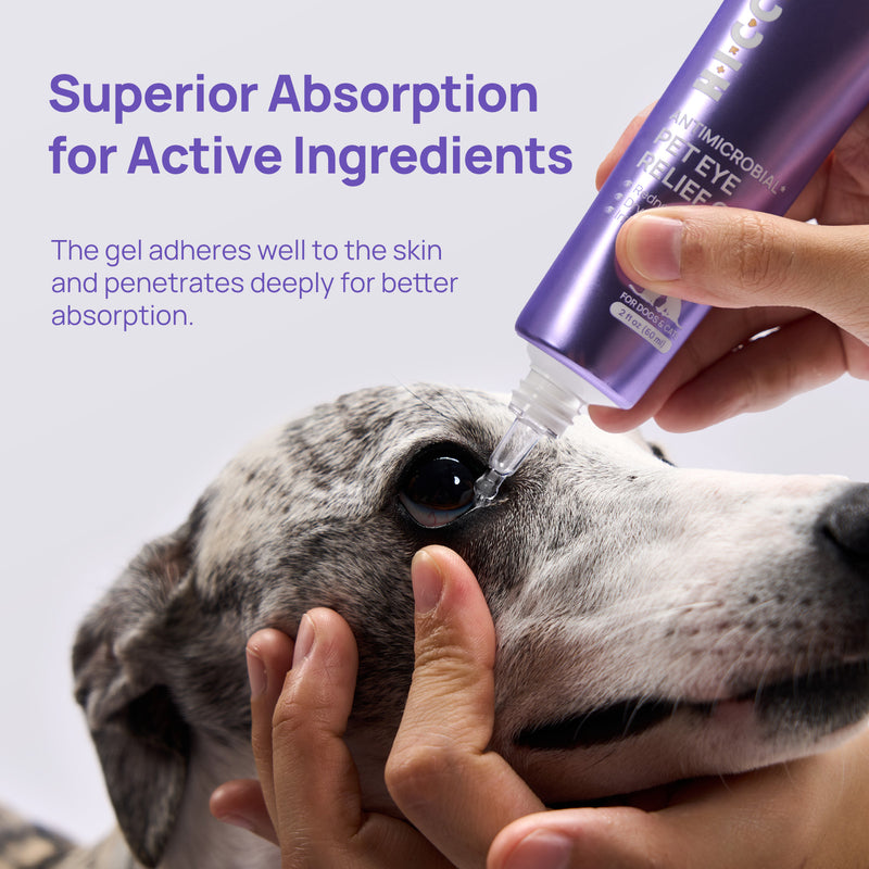 HICC Pet® Antimicrobial Pet Eye Relief Gel for Dogs & Cats