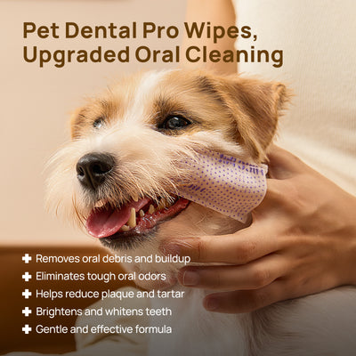 HICC Pet® Pet Dental PRO Series Finger Wipes for Dogs & Cats