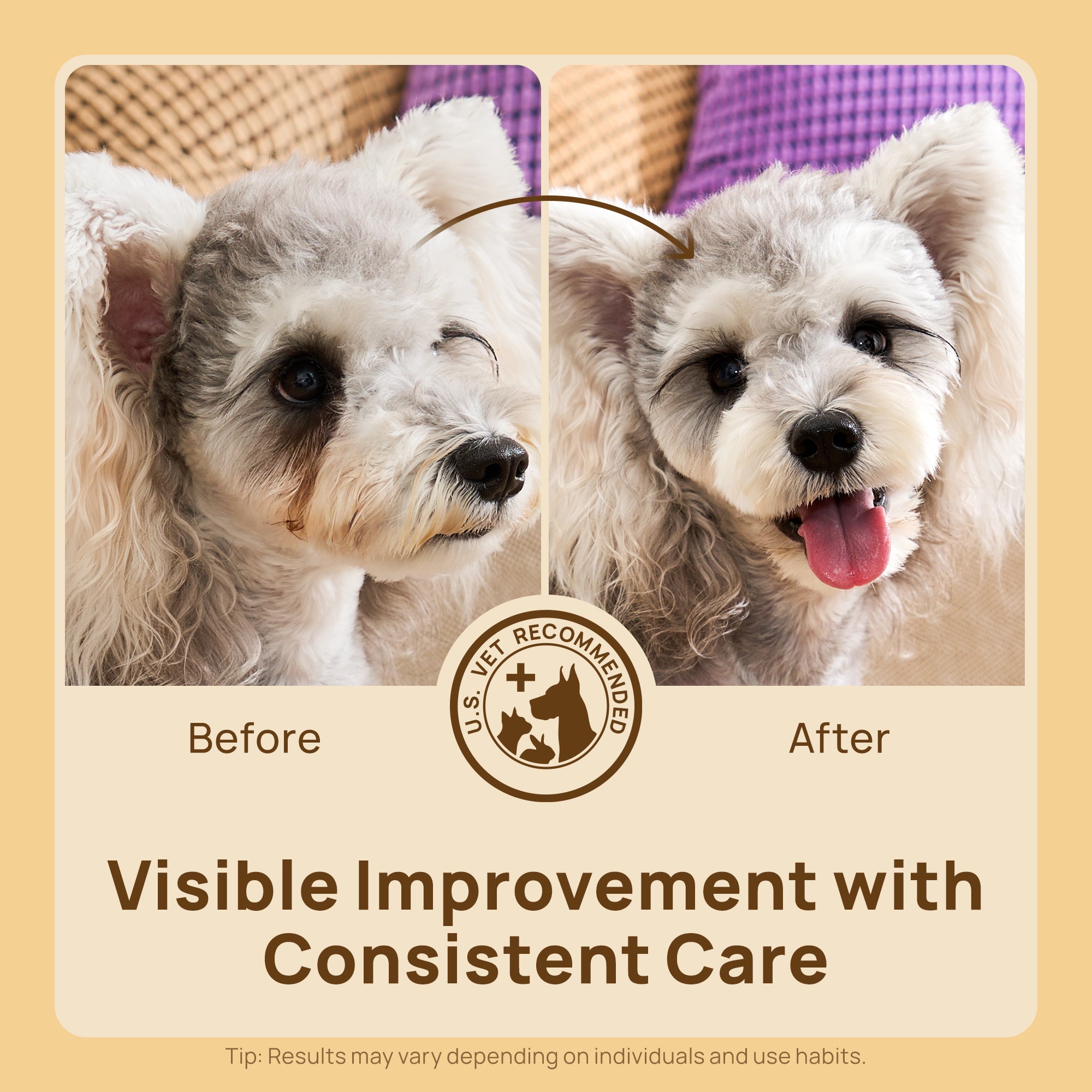 Eye Fresh & Tear Stain Care Kit for Dogs & Cats