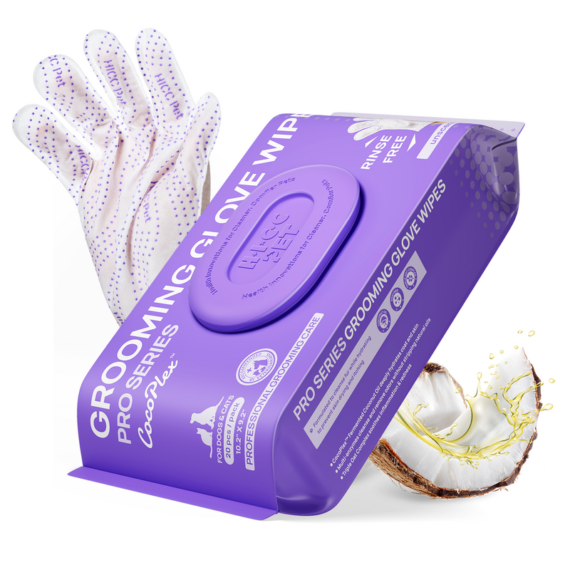 HICC Pet® Grooming Glove Wipes PRO Series for Dogs & Cats