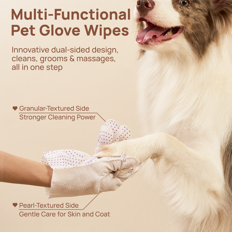 HICC Pet® Grooming Glove Wipes PRO Series for Dogs & Cats