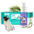 HICC Pet Anal Gland Care Set, a box of flushable pet anal gland wipes and a bottle of anal gland spray