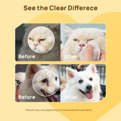 Hypoallergenic Pet Eye Wipes for Dogs & Cats