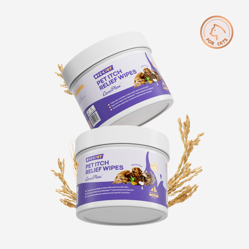 HICC Pet® Itch Relief Skin Soothing Wipes For Cats