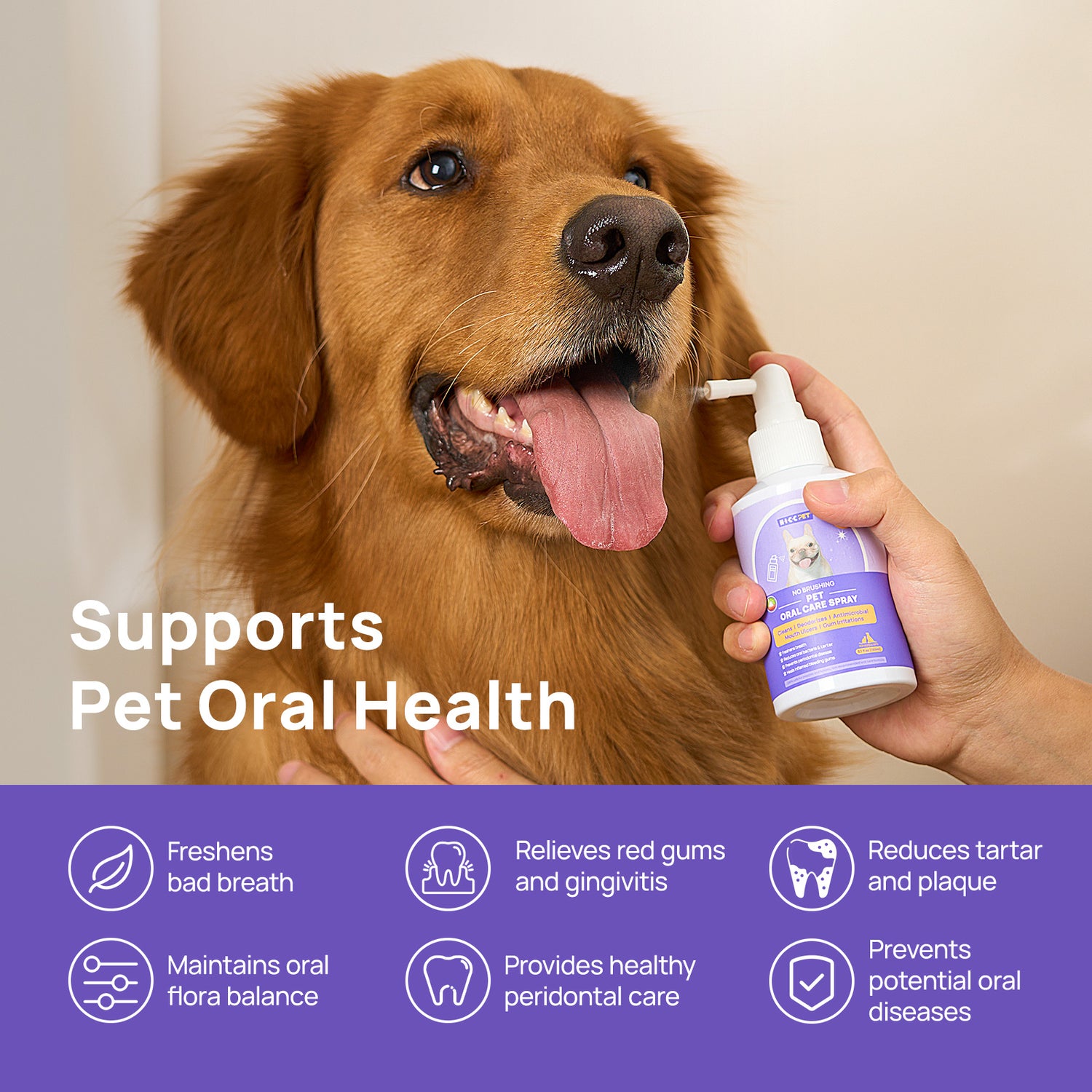 Oral Care Dental Spray for Dogs & Cats