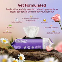 Plant-Based Pet Wipes for Dogs & Cats