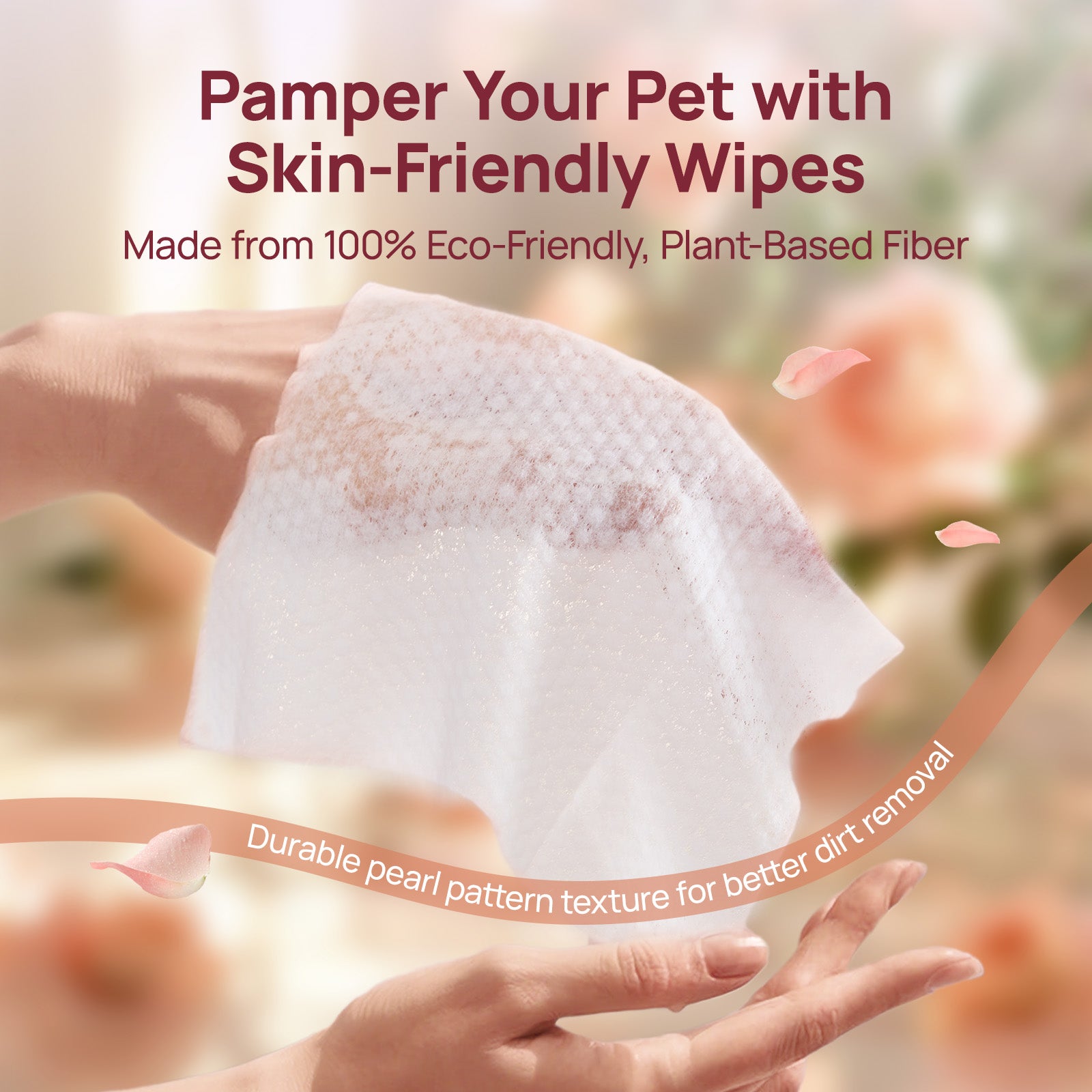 Plant-Based Pet Wipes for Dogs & Cats