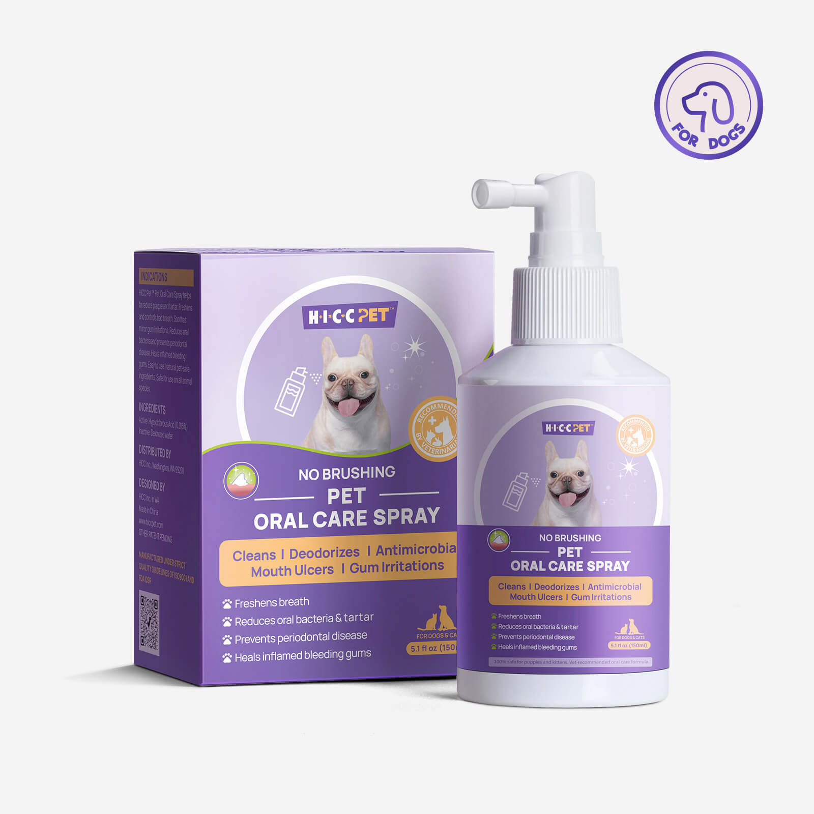 Dog Oral Care Dental Spray 5.1 fl oz