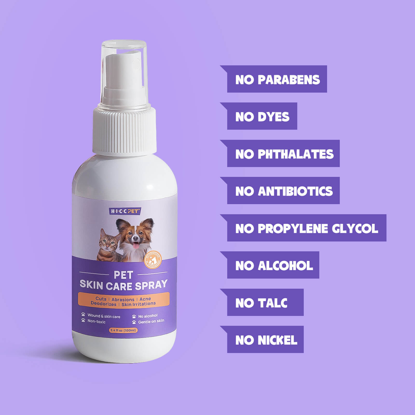 Skin Hydrating & Coat Freshening Spray for Dogs & Cats