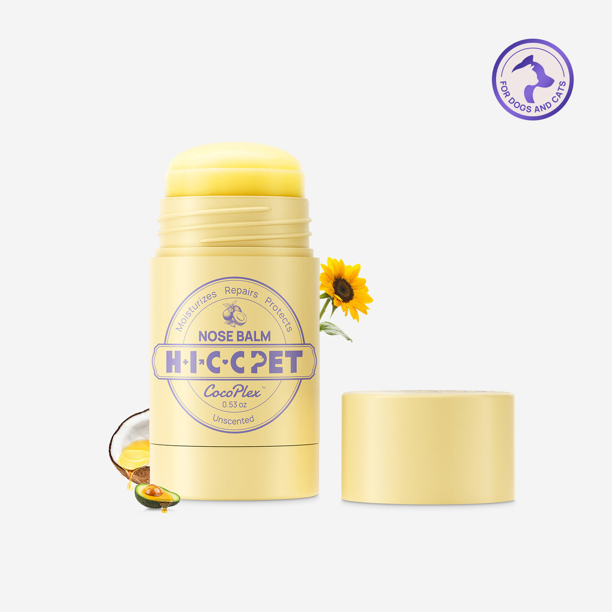 HICCPET nose balm infused with CocoPlex™ Fermented Coconut Oil and Manuka honey