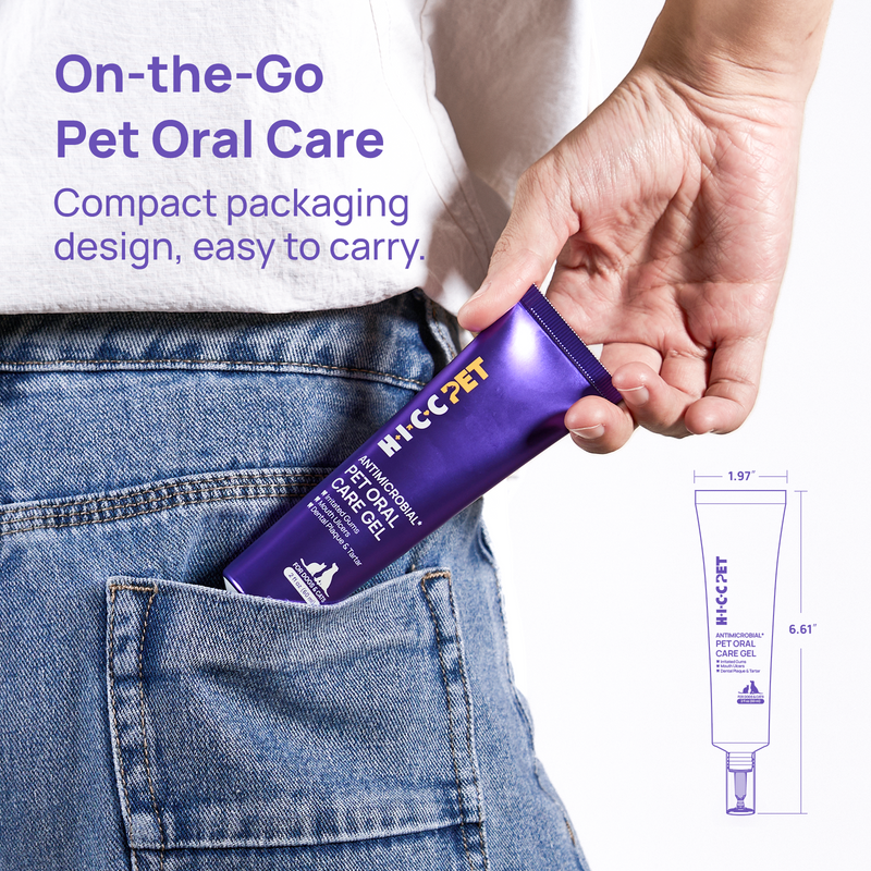 HICC Pet® Antimicrobial Pet  Oral Care Gel for Dogs & Cats