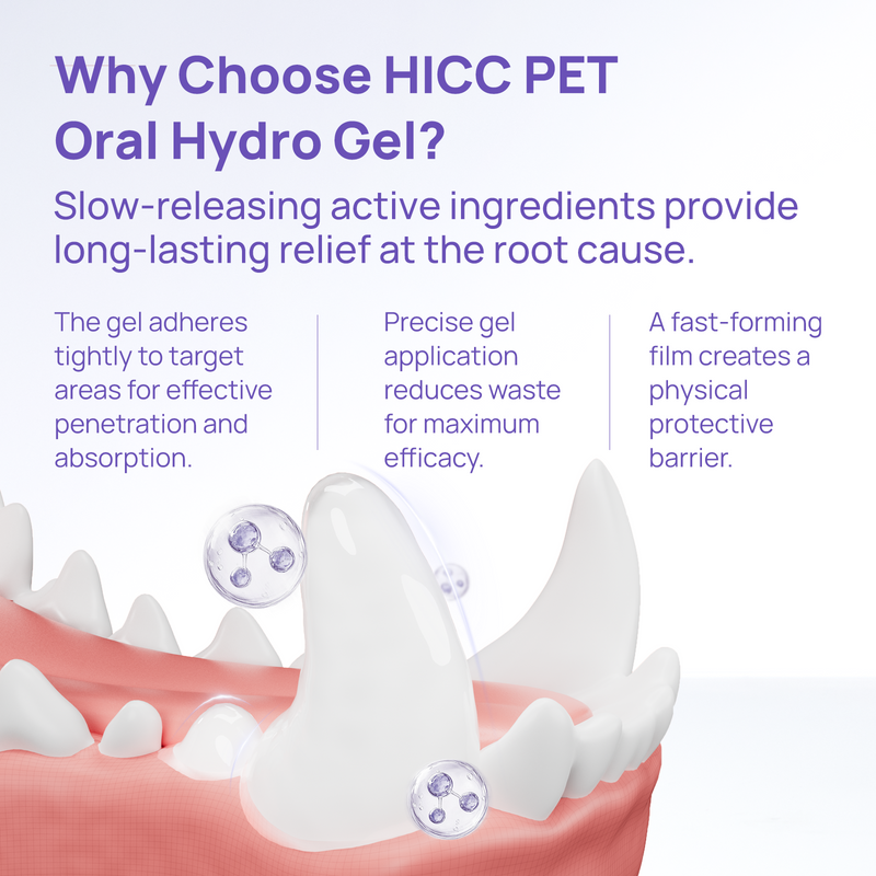 HICC Pet® Antimicrobial Pet  Oral Care Gel for Dogs & Cats