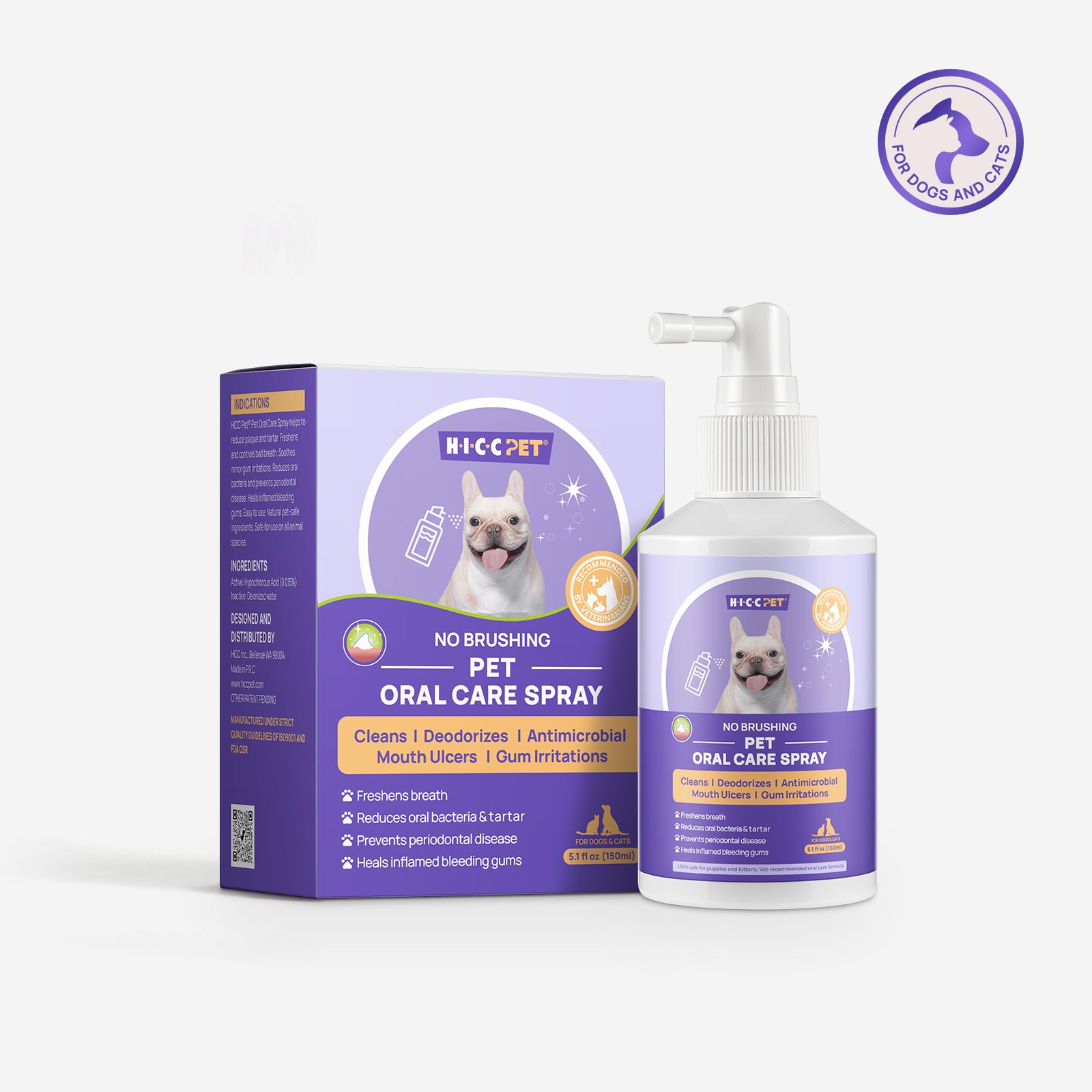 HICC Pet® Pet Oral Care Spray For Dogs & Cats