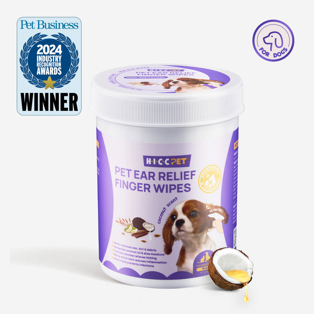HICC Pet® Pet Ear Relief Finger Wipes For Dogs