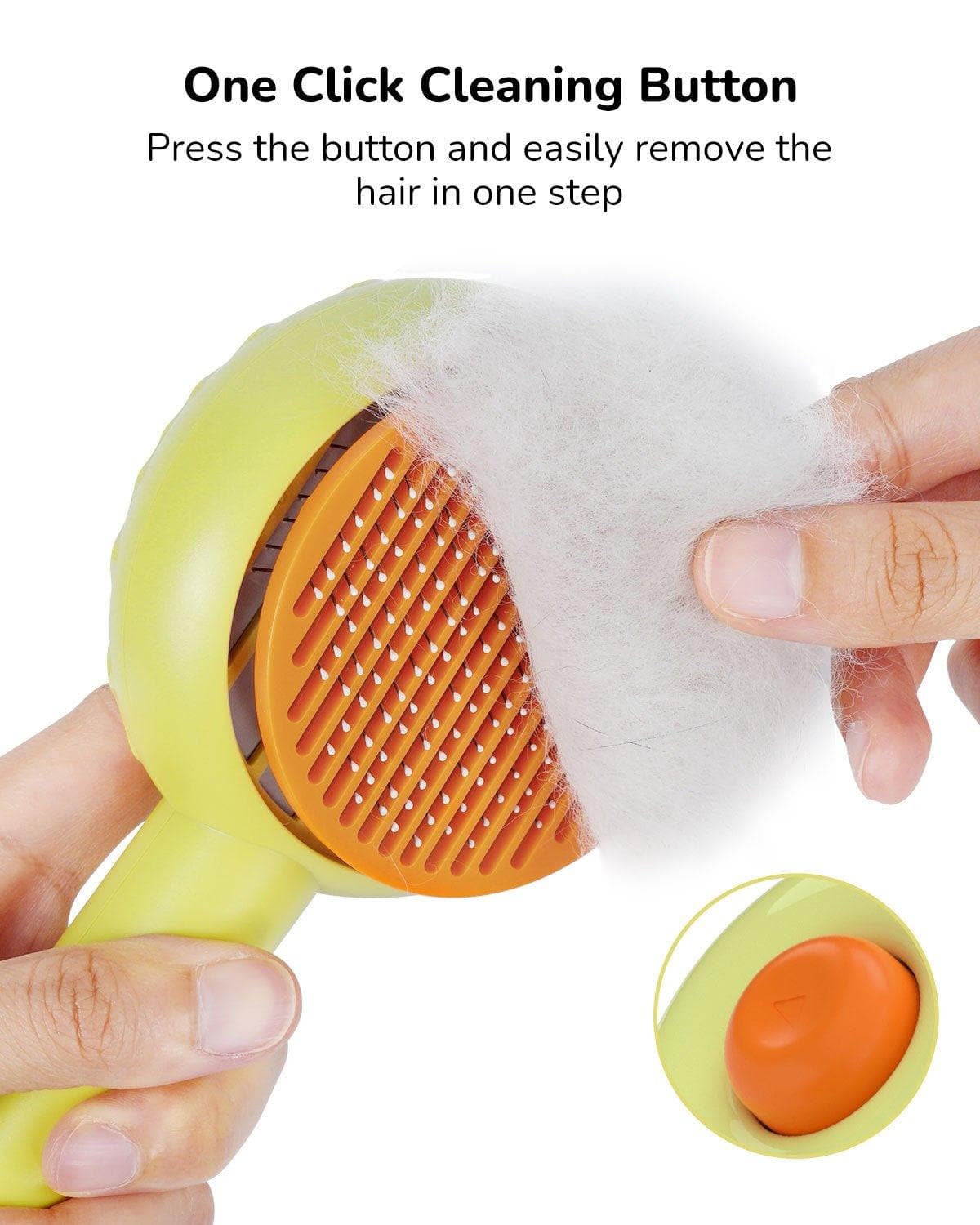 pet self cleaning slicker comb